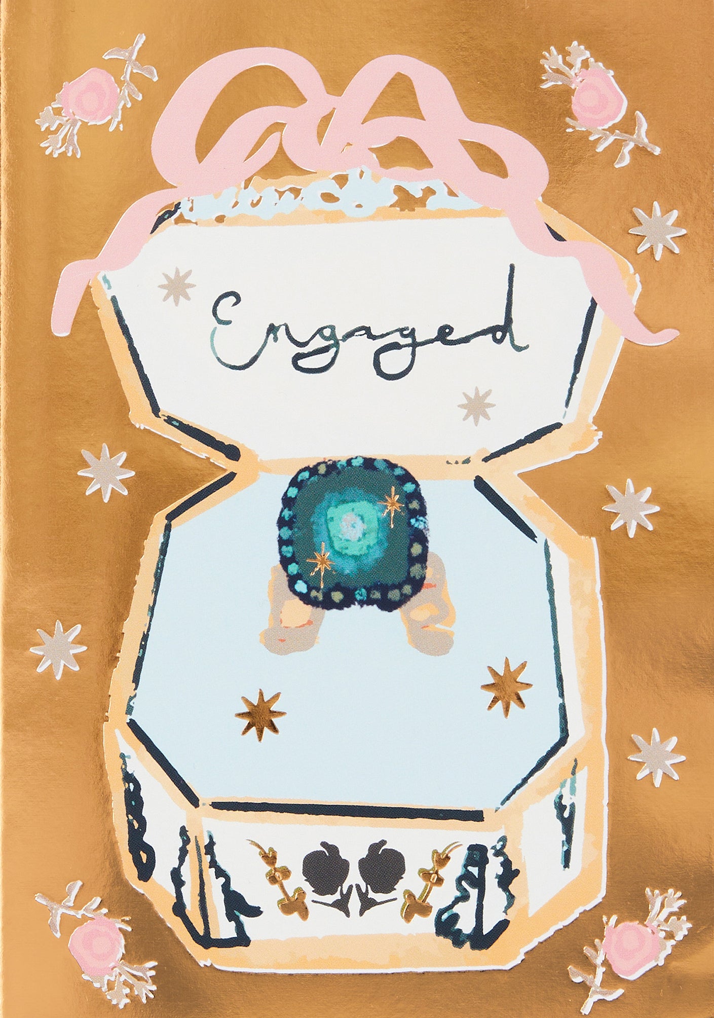Vintage Ring In Box Engagement Card By Penny Black