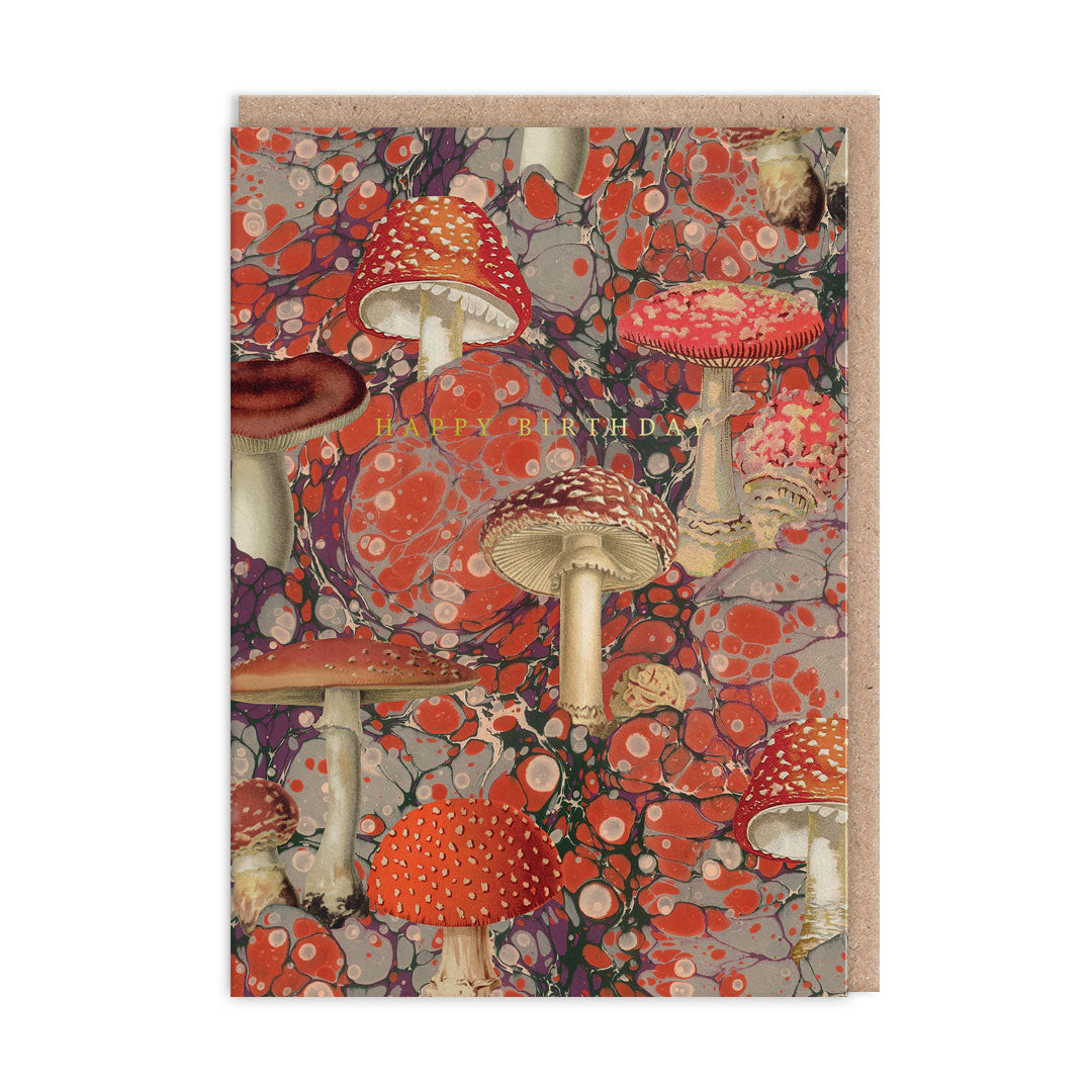 Marble Fungi Birthday Card By Penny Black