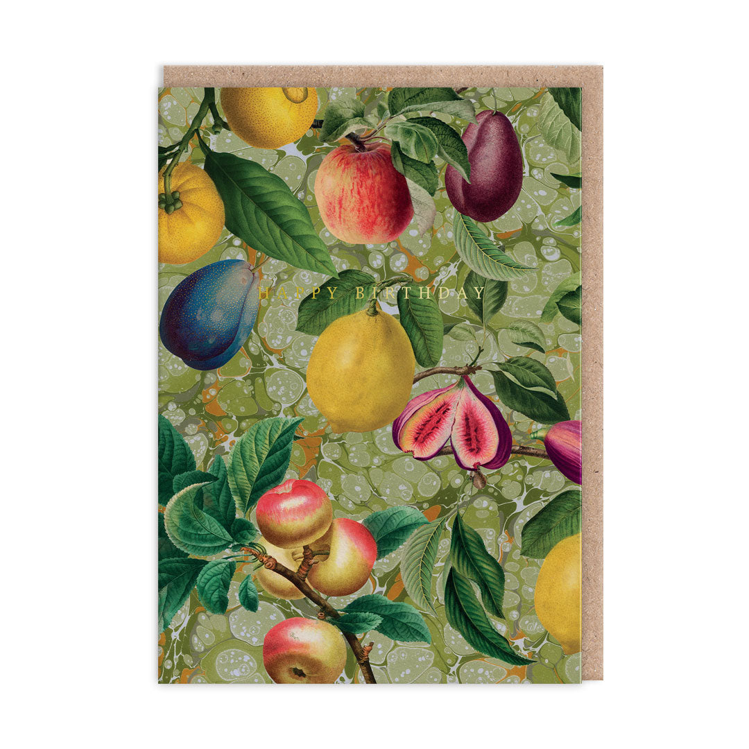 Marble Fruits Birthday Card By Penny Black