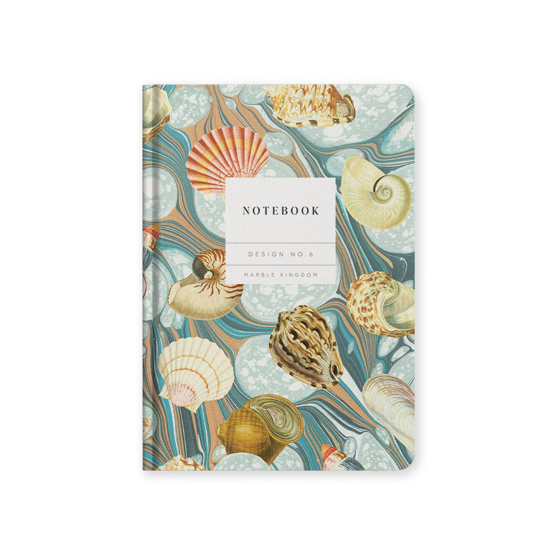 Marble Shells Kaleido A5 Hardback Notebook By Penny Black