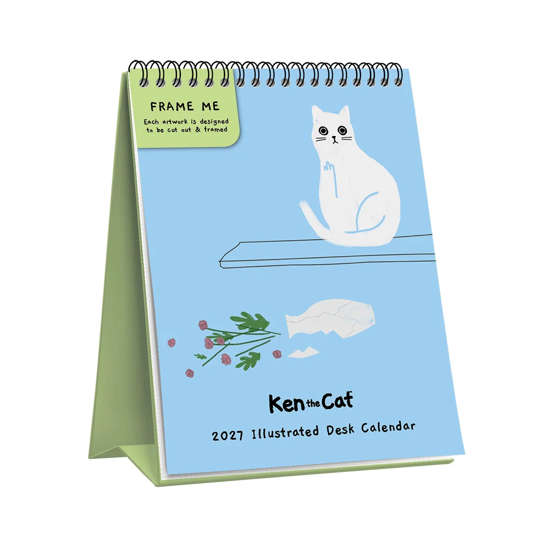 Ken The Cat 2027 A5 Desk Calendar By Penny Black