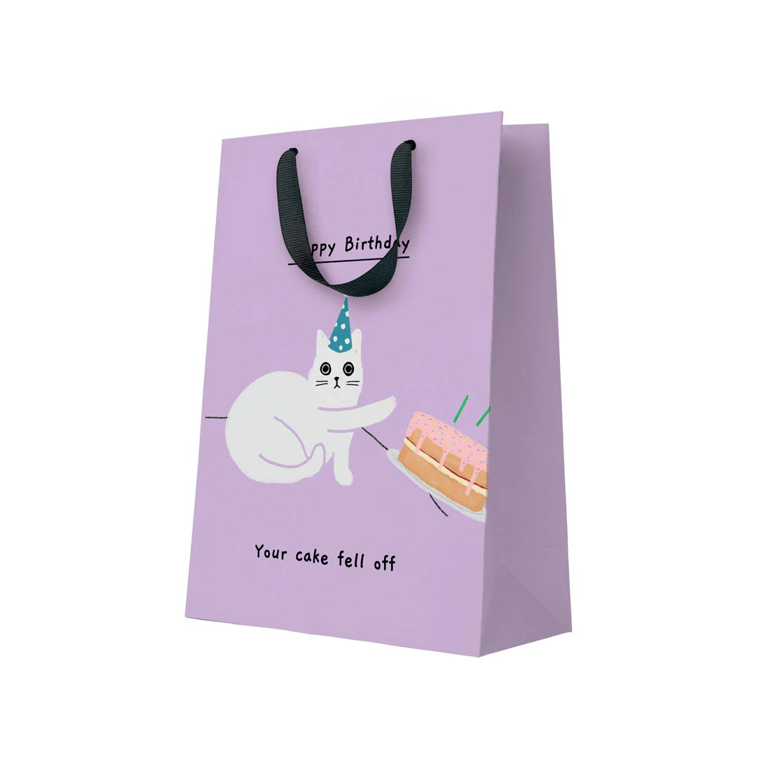 Your Cake Fell Off Cat Large Gift Bag By Penny Black
