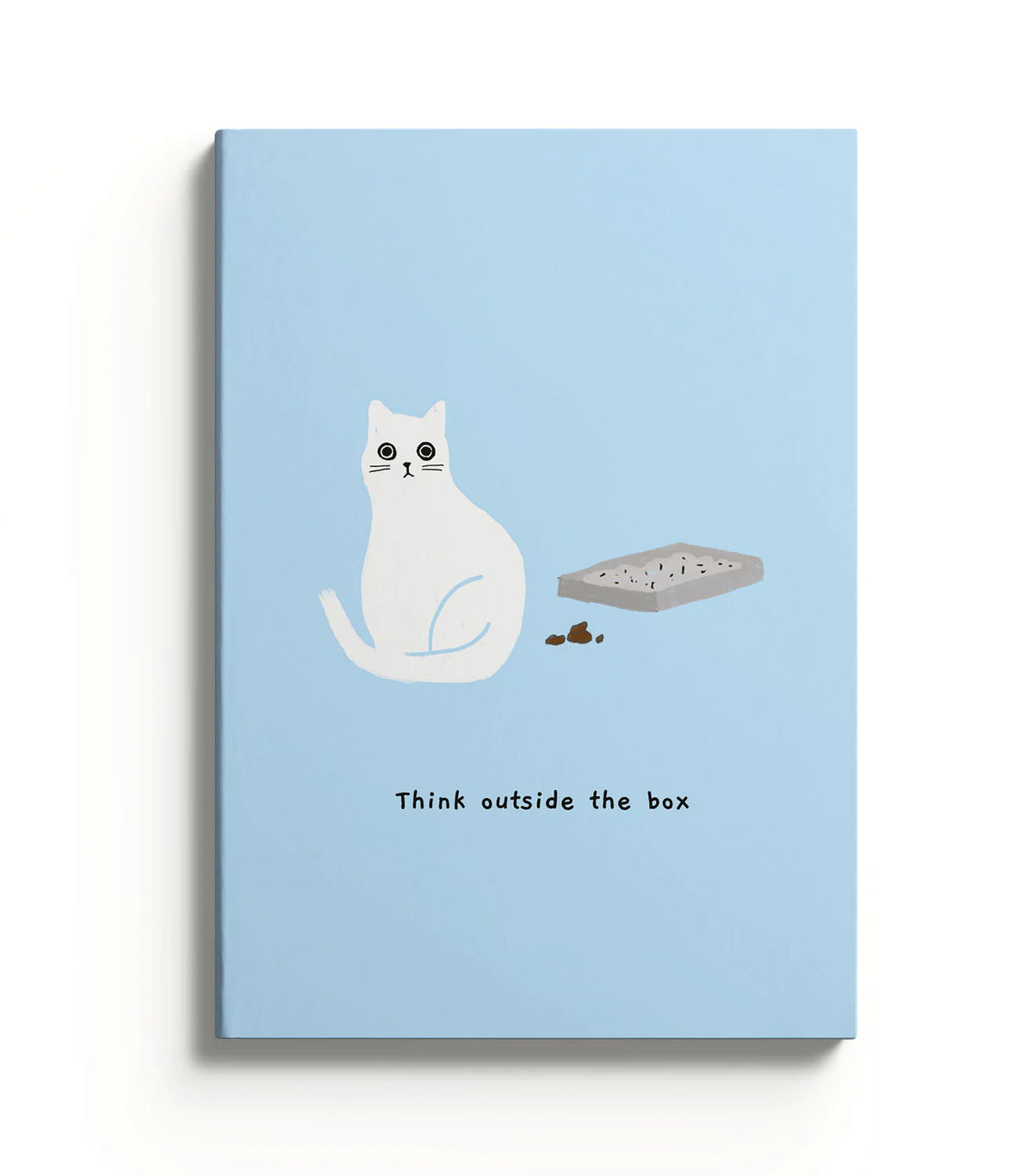 Outside The Box Ken The Cat A5 Lined Notebook by penny black