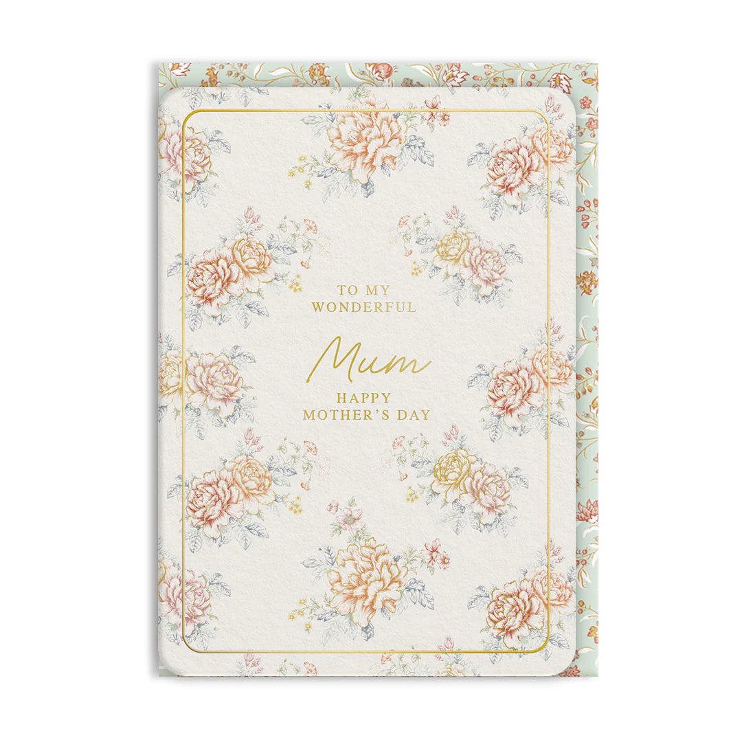 Laura Ashley Bancroft Wonderful Mum Mother's Day Card by penny black