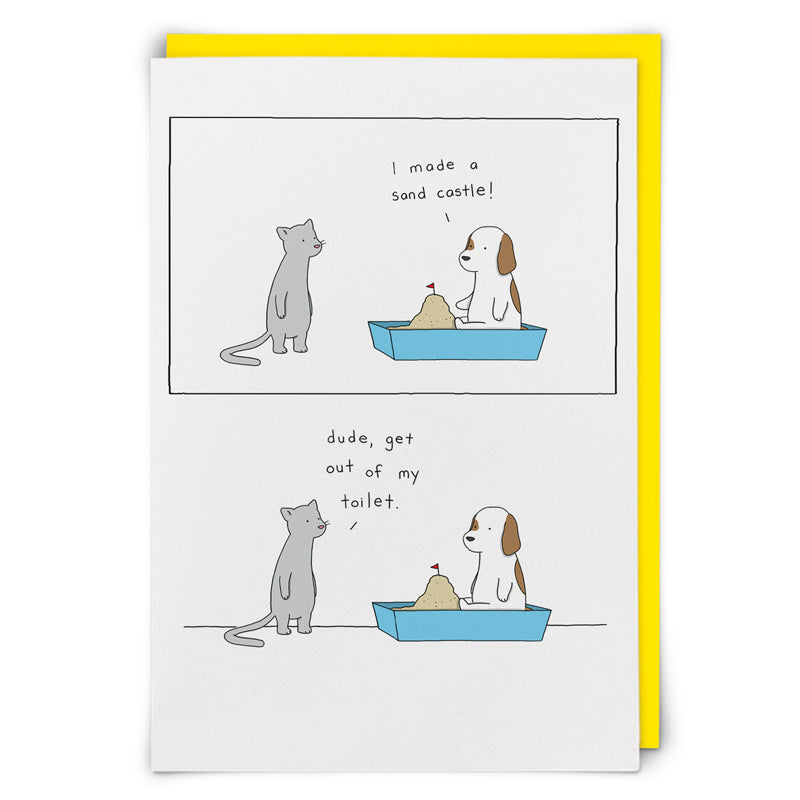 Sandcastle In My Toilet Funny Card from Penny Black
