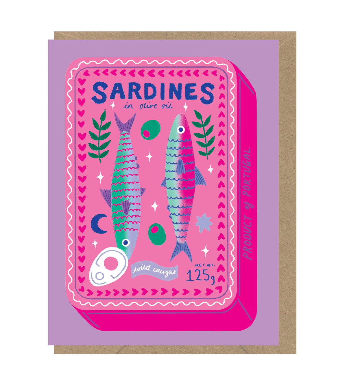 Little Trinkets Sardines Tin Mini Card By Penny Black