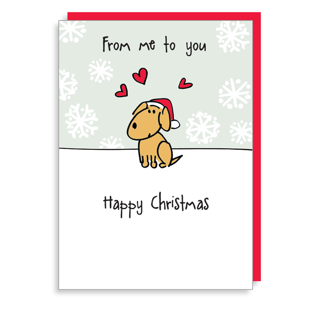 Me to You Loving Pup Christmas Card by Penny Black
