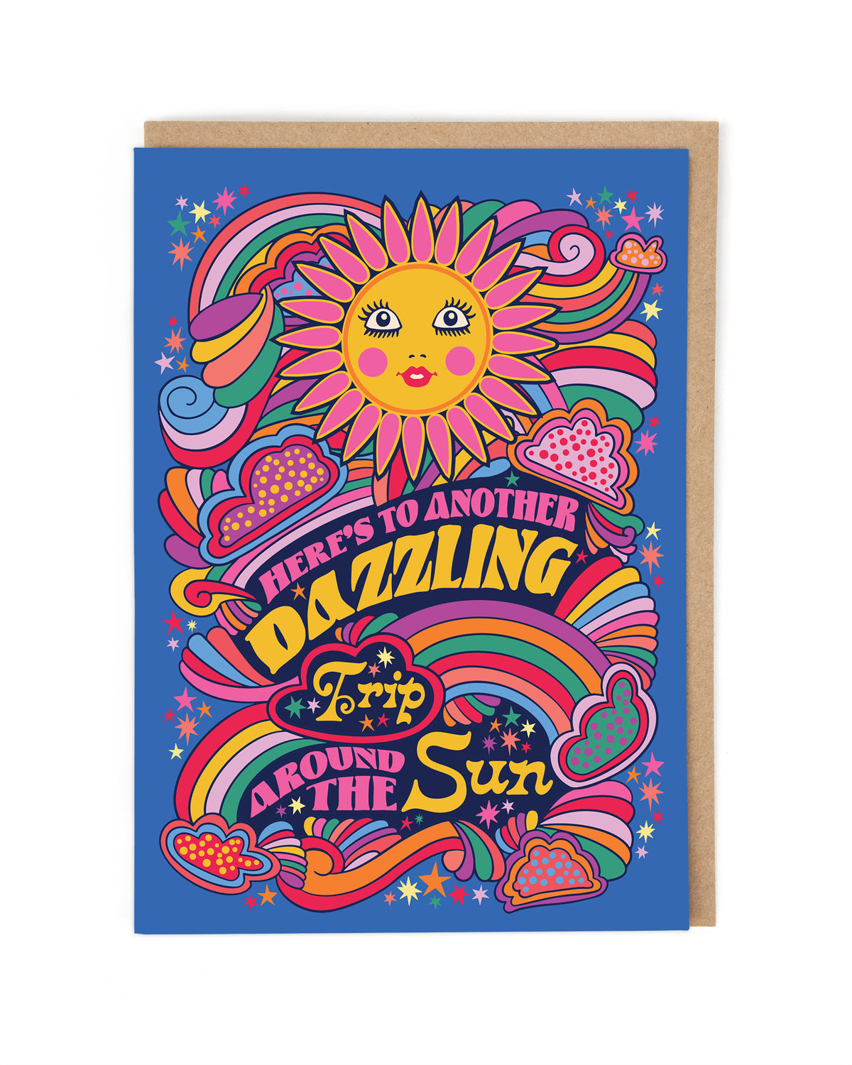 Dazzling Trip Psychedelic Birthday Card by penny black