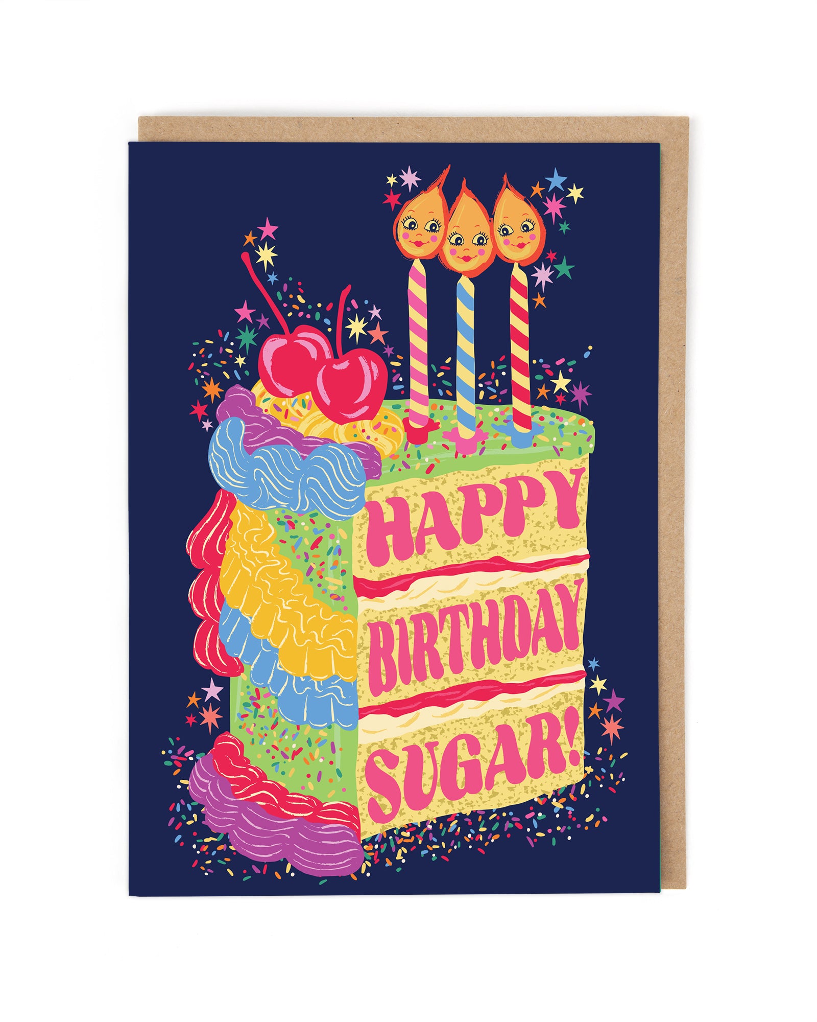Happy Birthday Sugar Psychedelic Card by penny black