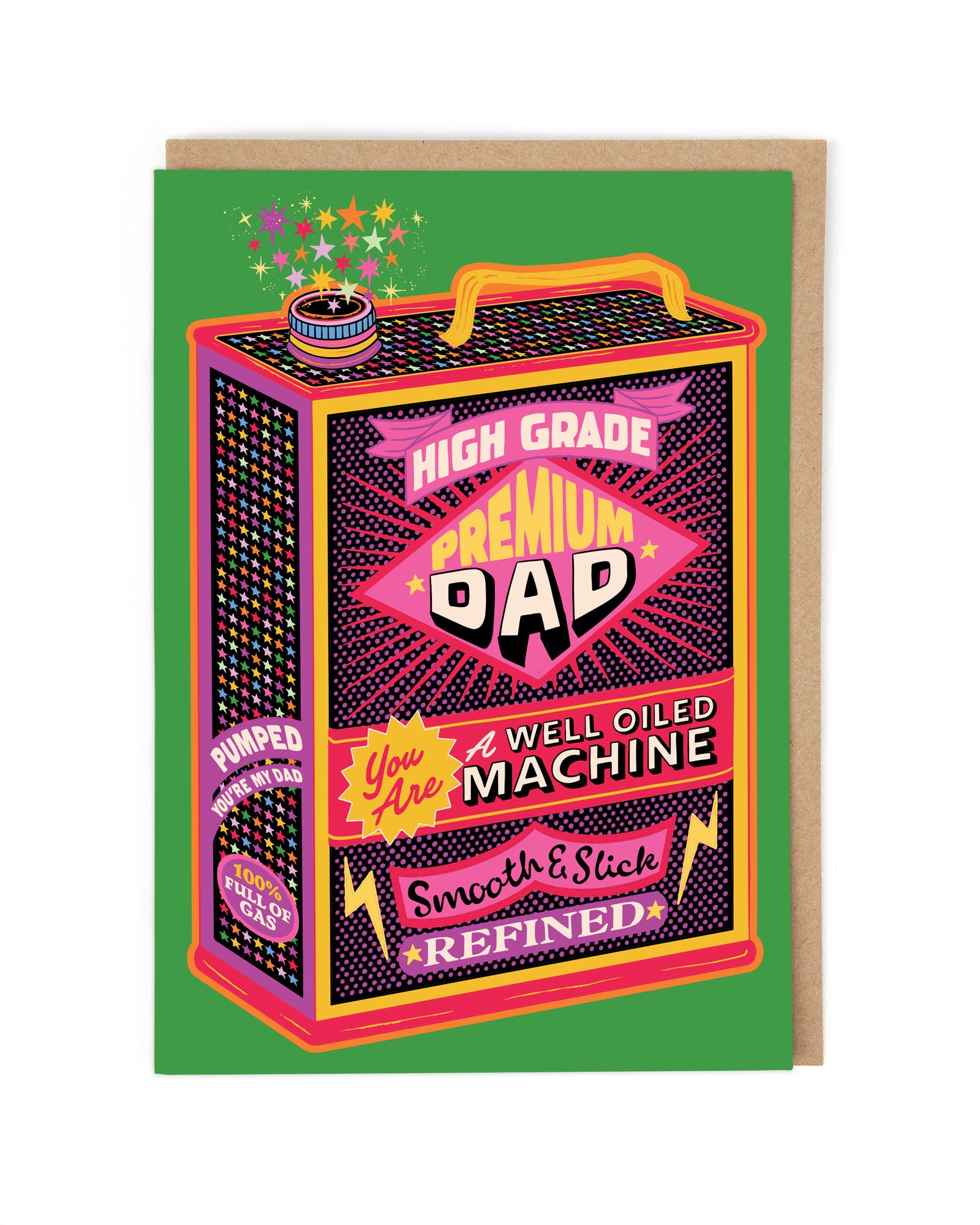 Premium Dad Psychedelic Father's Day Card by penny black