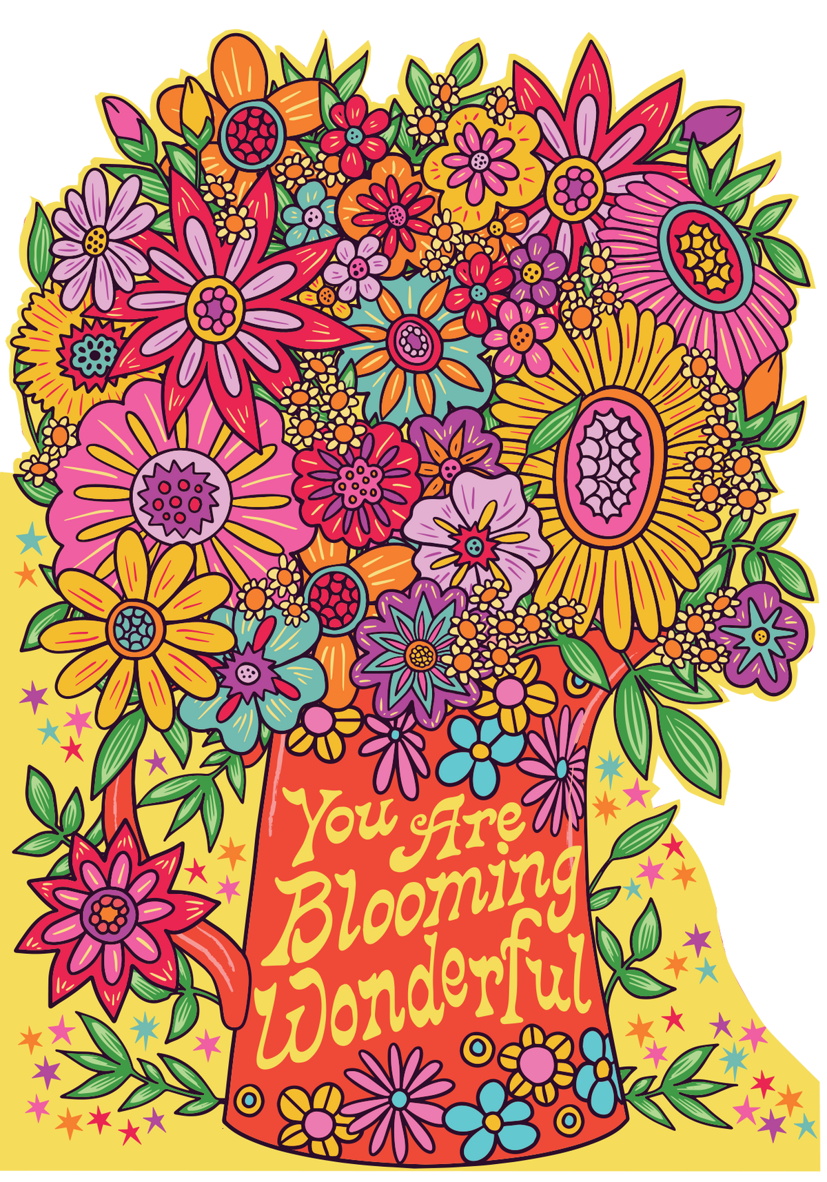 You Are Blooming Wonderful Floral Bouquet Card By Penny Black