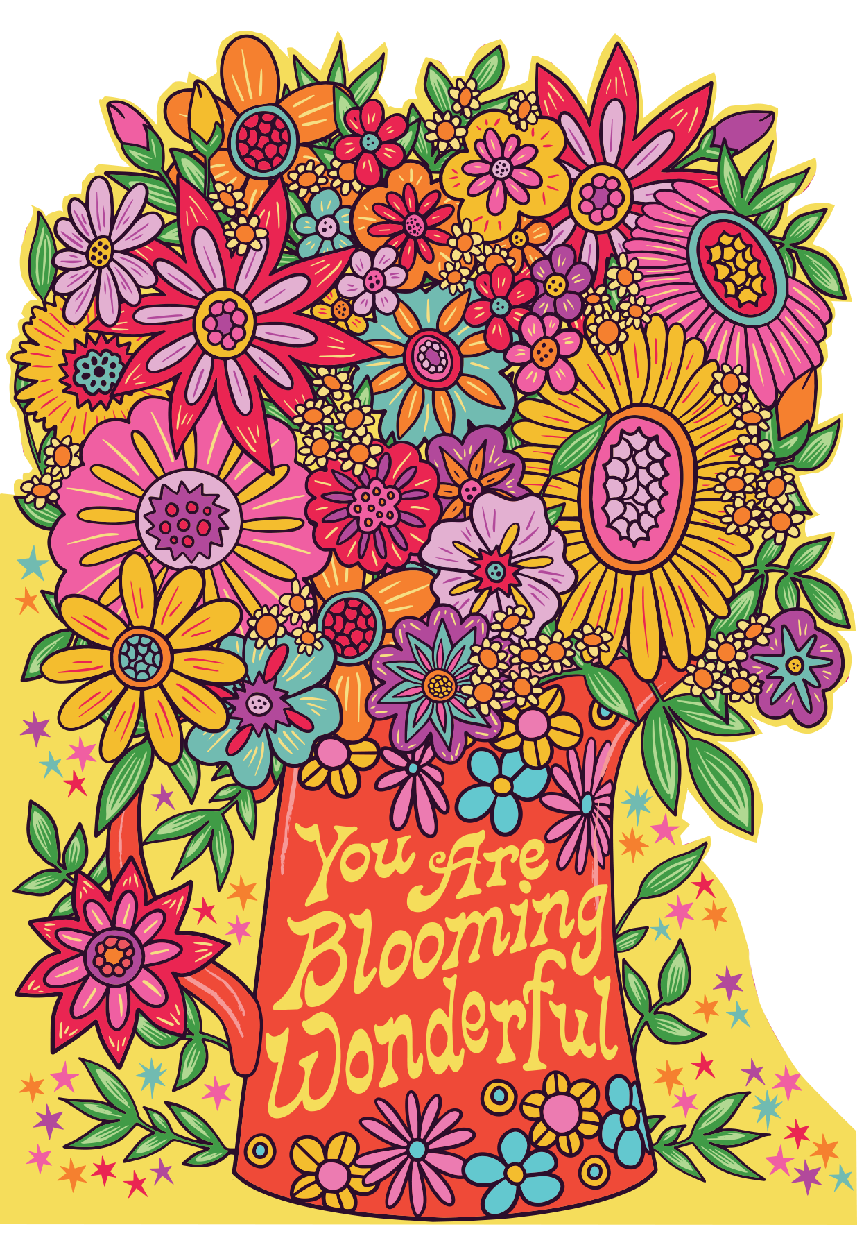 You Are Blooming Wonderful Floral Bouquet Card By Penny Black