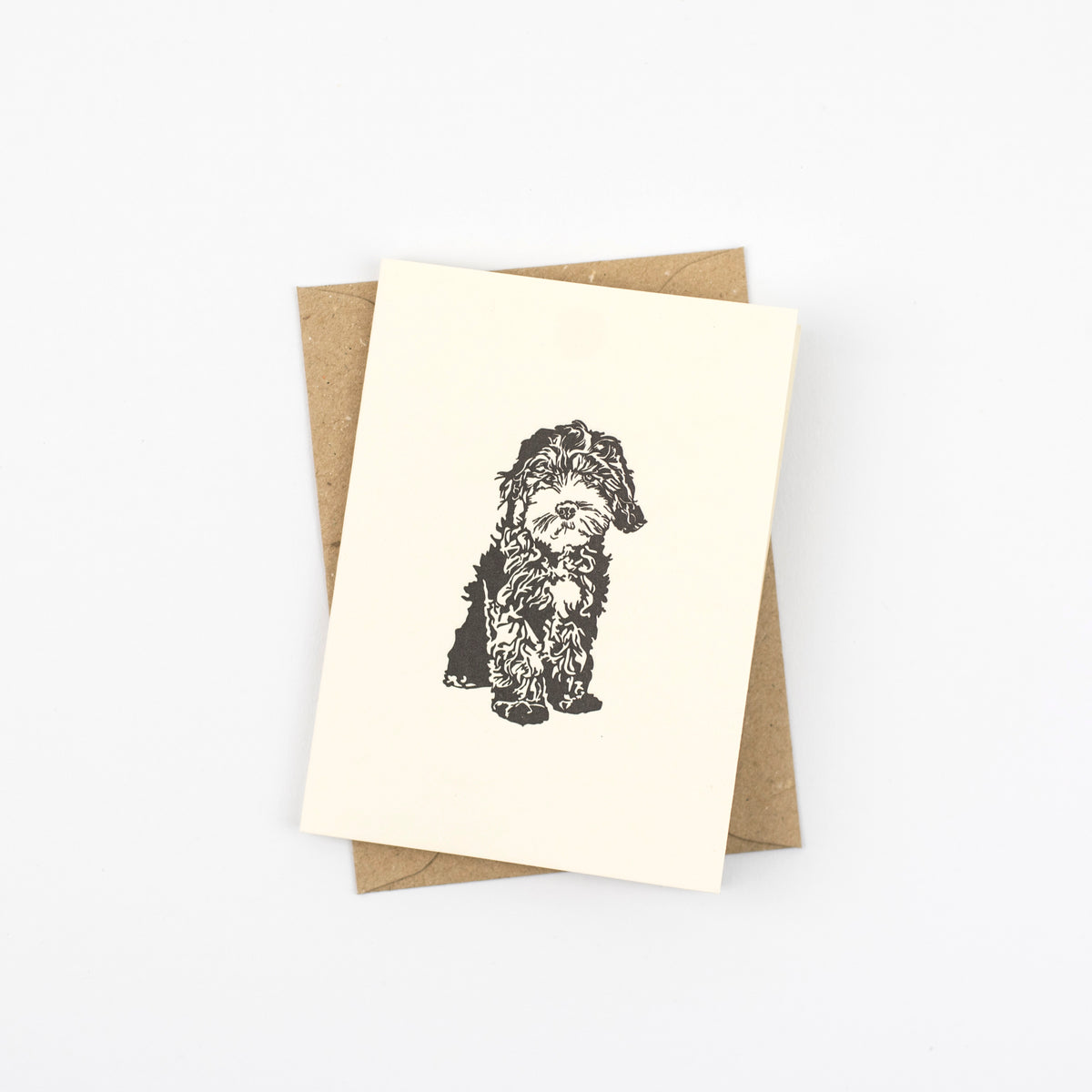 Cockapoo Puppy Little Letterpress Notecard