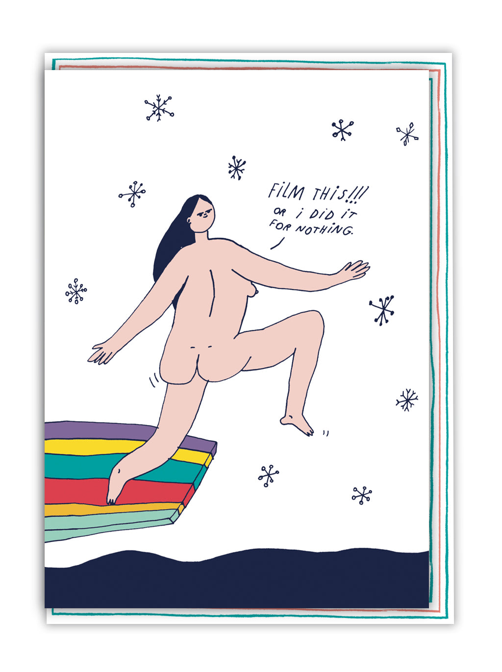 Film It Or I Did It For Nothing Funny Card By Penny Black