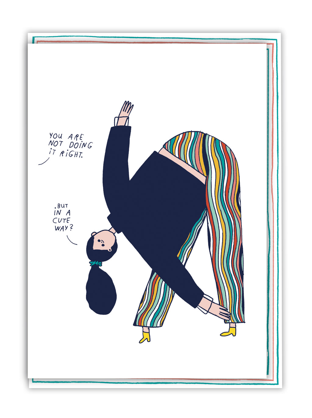 Not Doing It Right In A Cute Way Funny Card By Penny Black