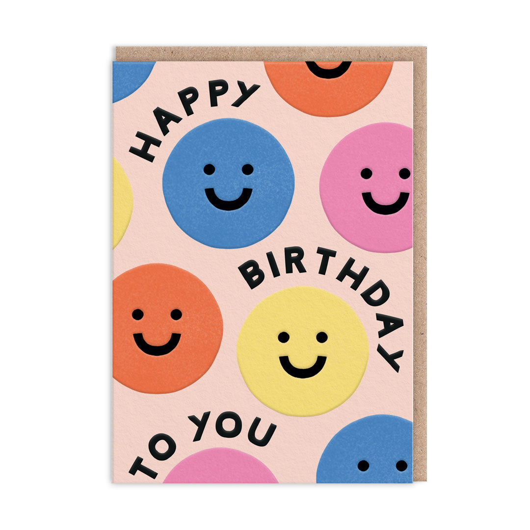 Happy Birthday To You Smiley Card By Penny Black