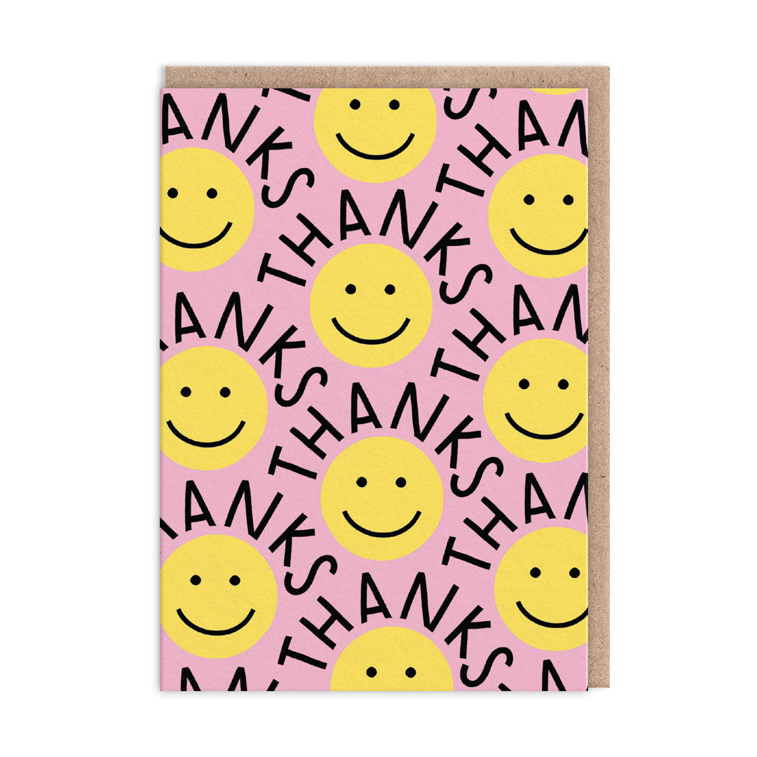 Smiley Faces Thank You Card By Penny Black