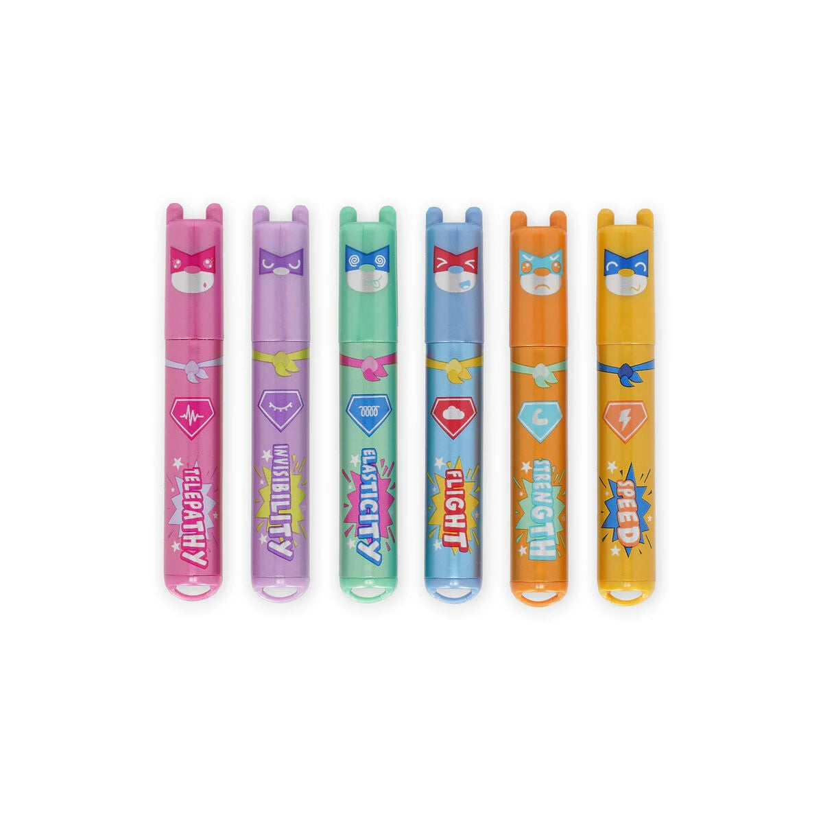 Teddys Superpower Metallic Mini Highlighter Pen Set by penny black