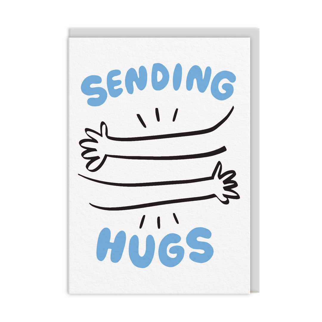 Sending Hugs Embracing Arms Card By Penny Black