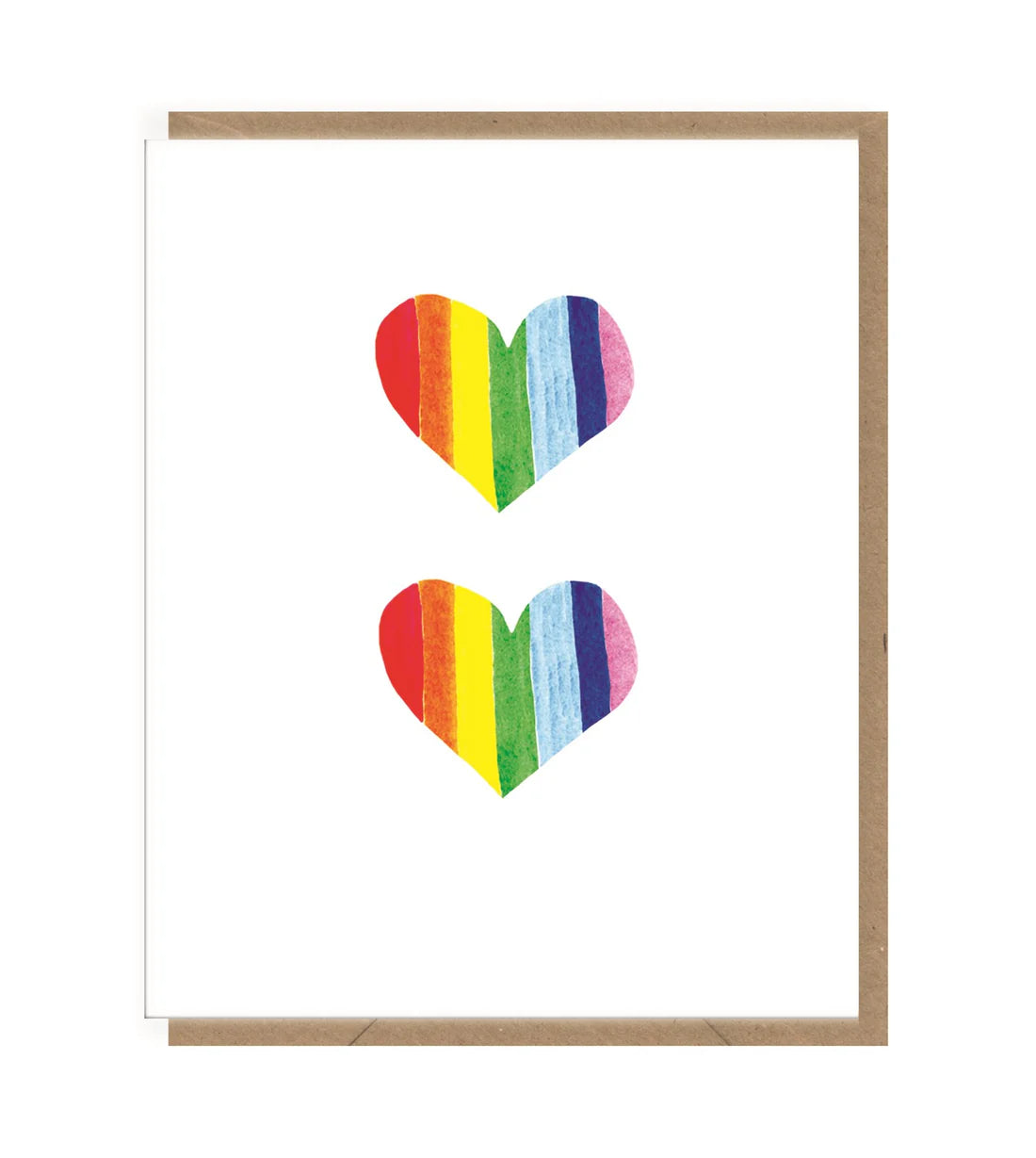 Mini Rainbow Hearts LGBTQ Friendly Card By Penny Black
