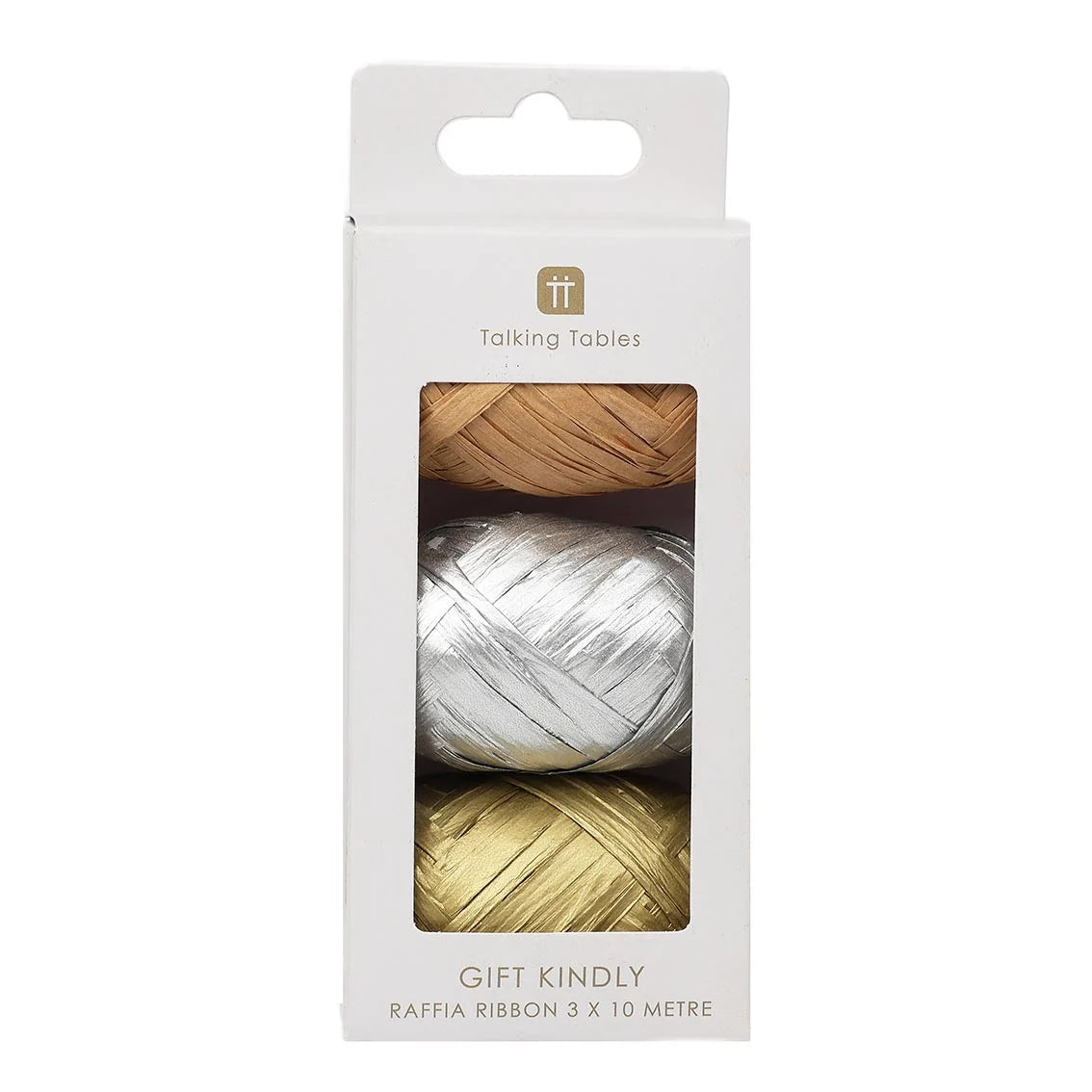 Festive Mix Metallic Colour Raffia Ribbons - 3 Pk By Penny Black
