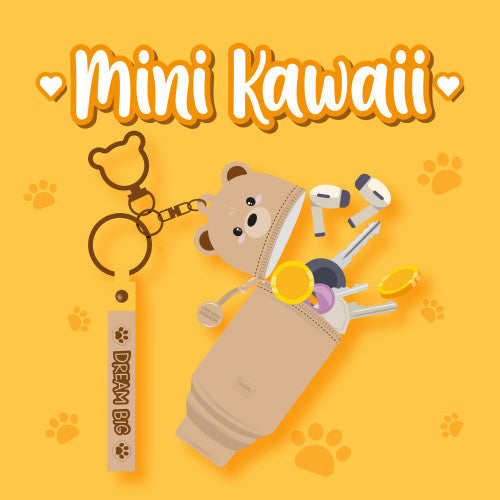 Teddy Bear Mini Kawaii Coin Purse With Keyring By Penny Black