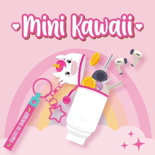 Unicorn Mini Kawaii Coin Purse With Keyring By Penny Black