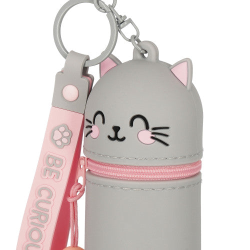 Kitty Cat Mini Kawaii Coin Purse With Keyring By Penny Black