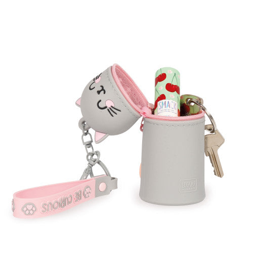 Kitty Cat Mini Kawaii Coin Purse With Keyring By Penny Black