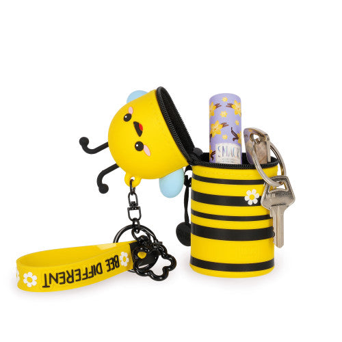Bee Mini Kawaii Coin Purse With Keyring By Penny Black