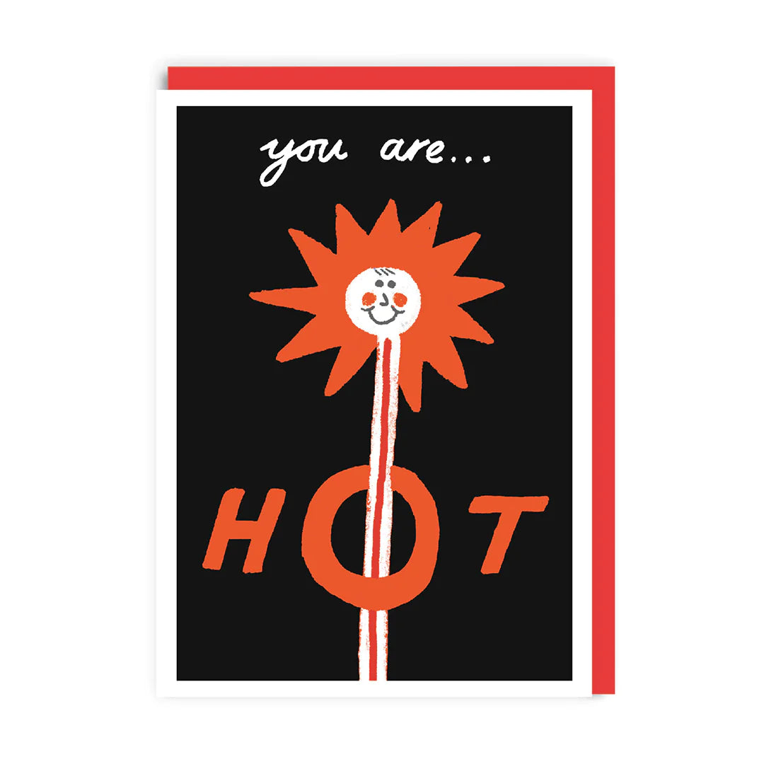 You Are Hot Thermometer Valentine's Day Card by penny black