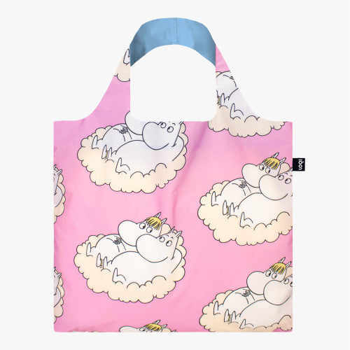 Moomin Cloud LOQI Recycled Shopping Bag In Pouch By Penny Black