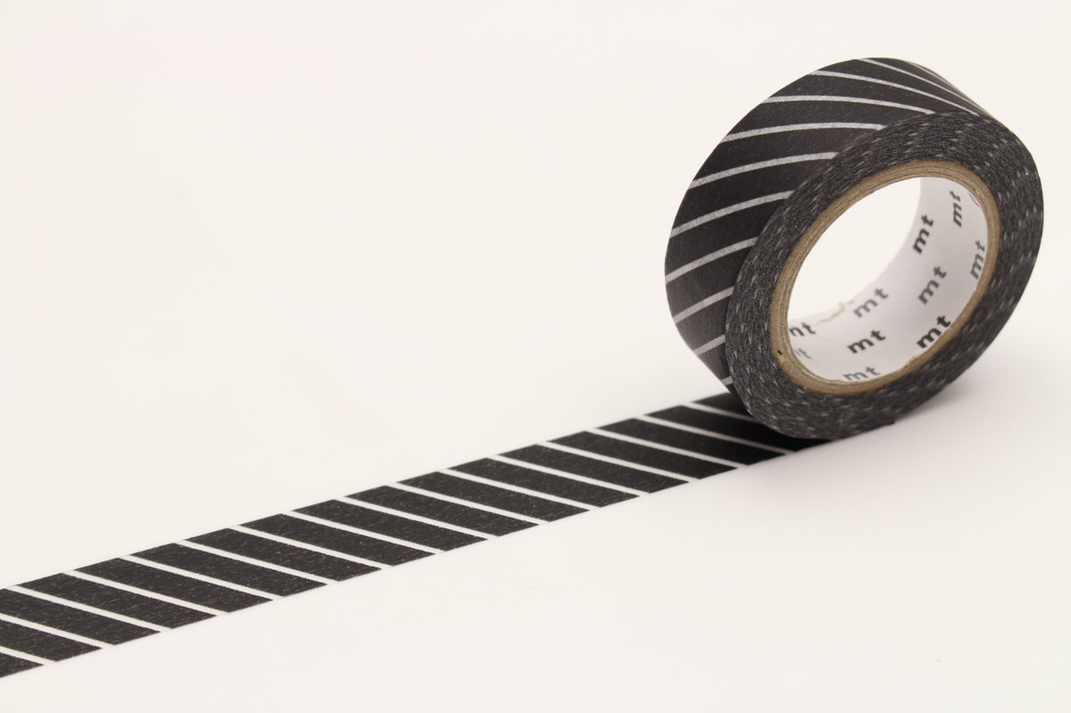 mt Washi Tape - 1P Deco - Stripe Black from Penny Black