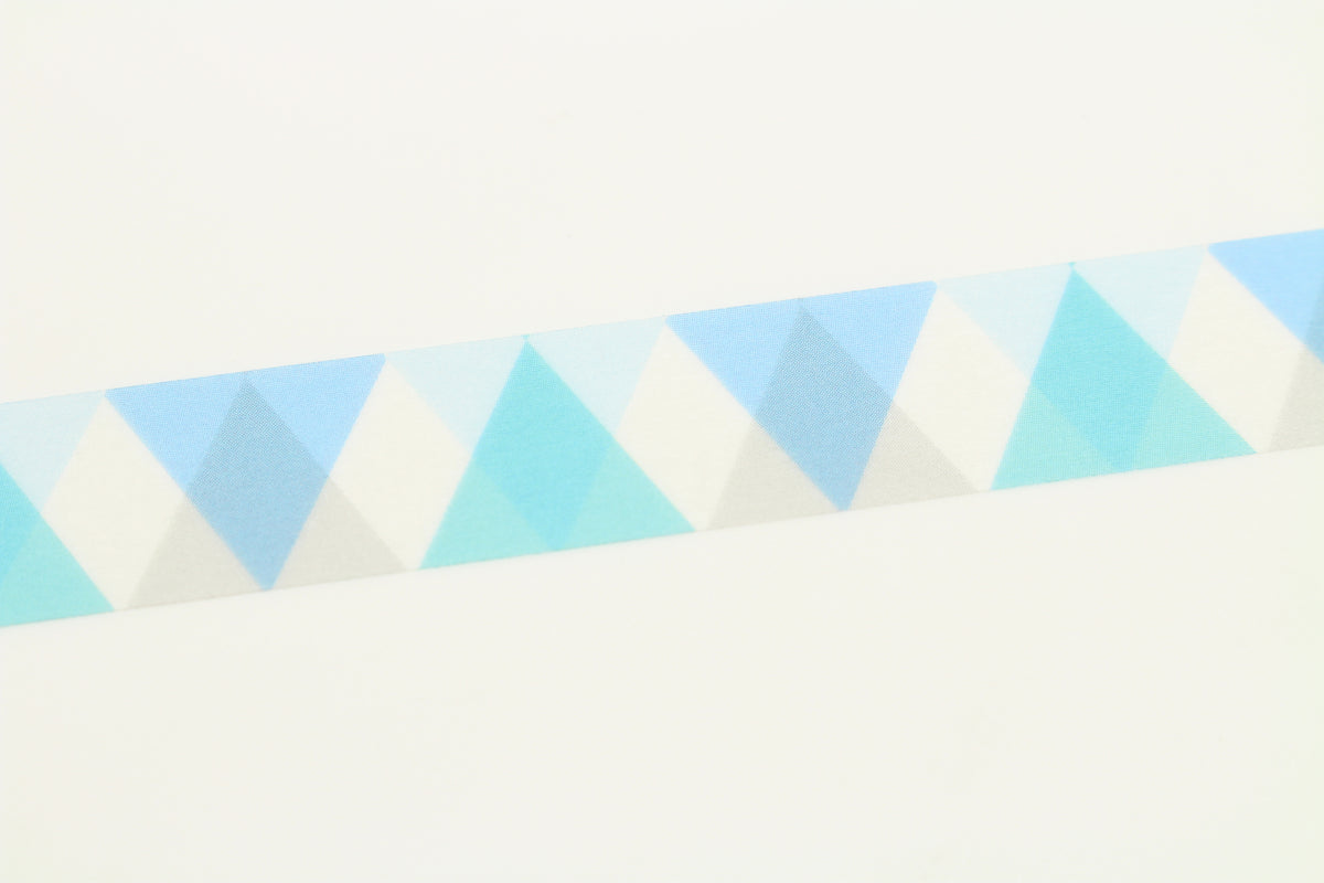 mt Washi Tape - 1P Triangle &amp; Diamond Blue By Penny Black