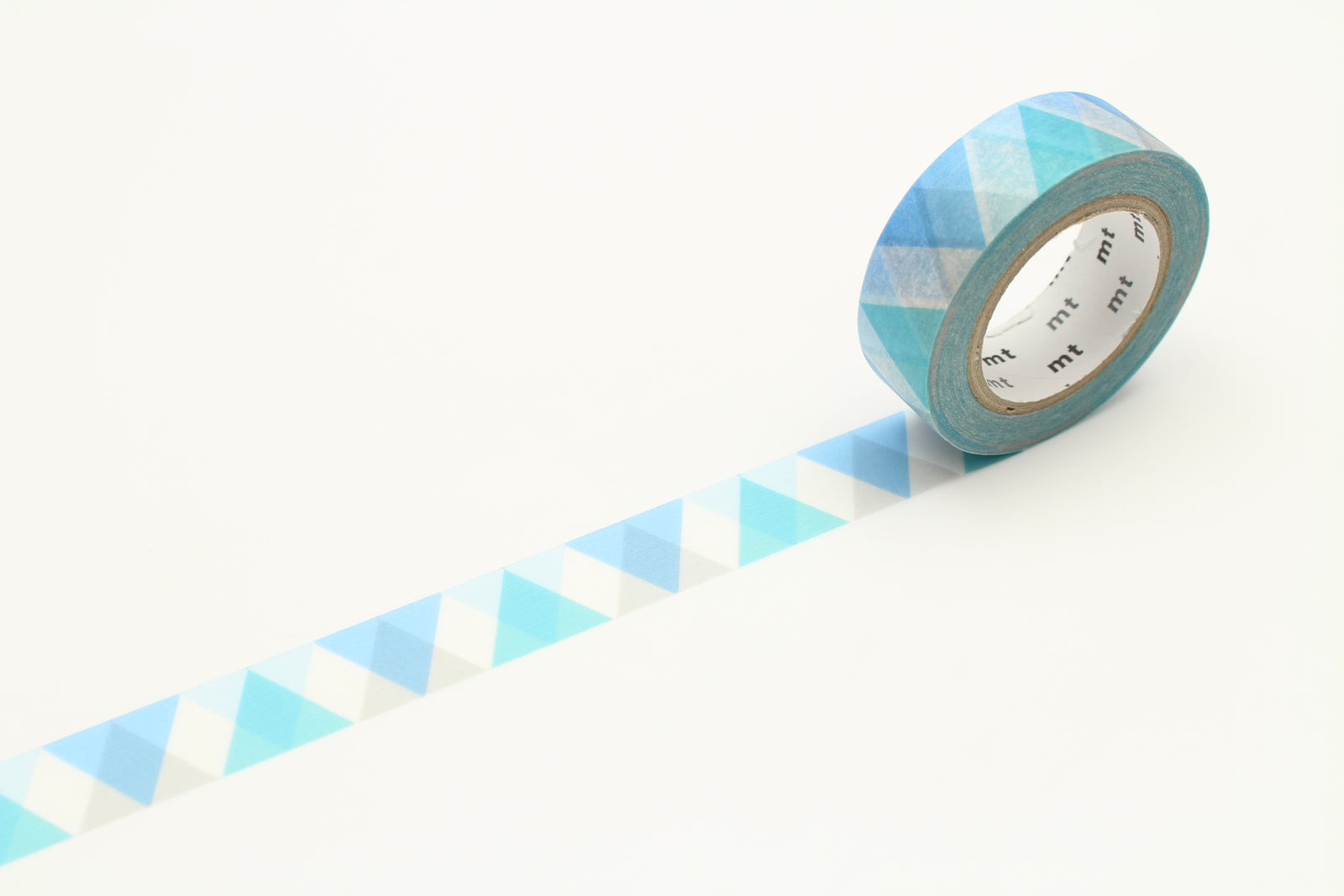 mt Washi Tape - 1P Triangle & Diamond Blue By Penny Black
