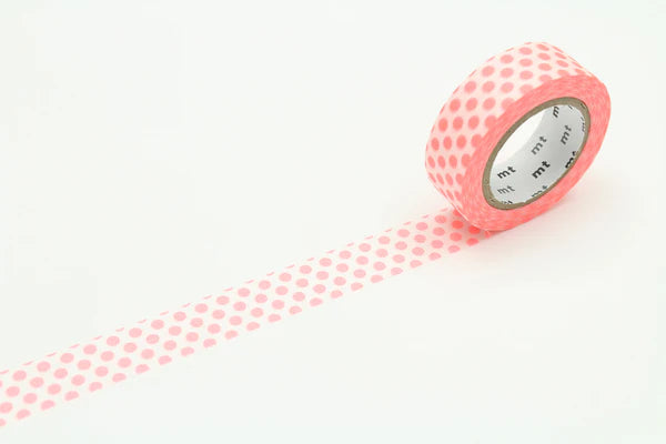 mt Washi Tape - 1P Deco - Dot Shocking Red By Penny Black