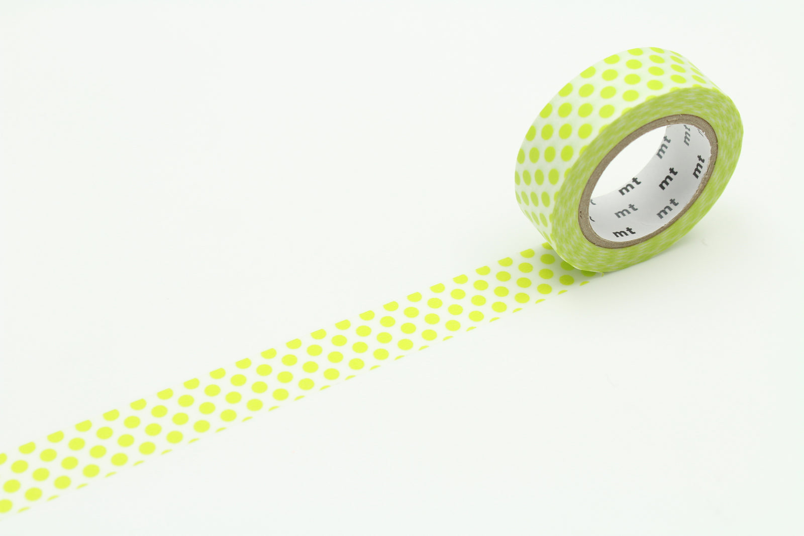 mt Washi Tape - 1P Dot Lime By Penny Black