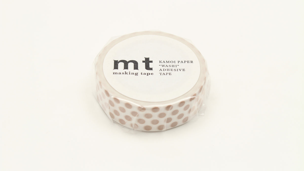 mt Washi Tape - 1P Dot Milk Tea By Penny Black