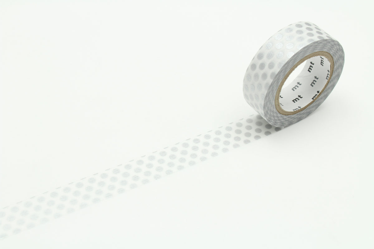 mt Washi Tape - 1P Dot Silver By Penny Black