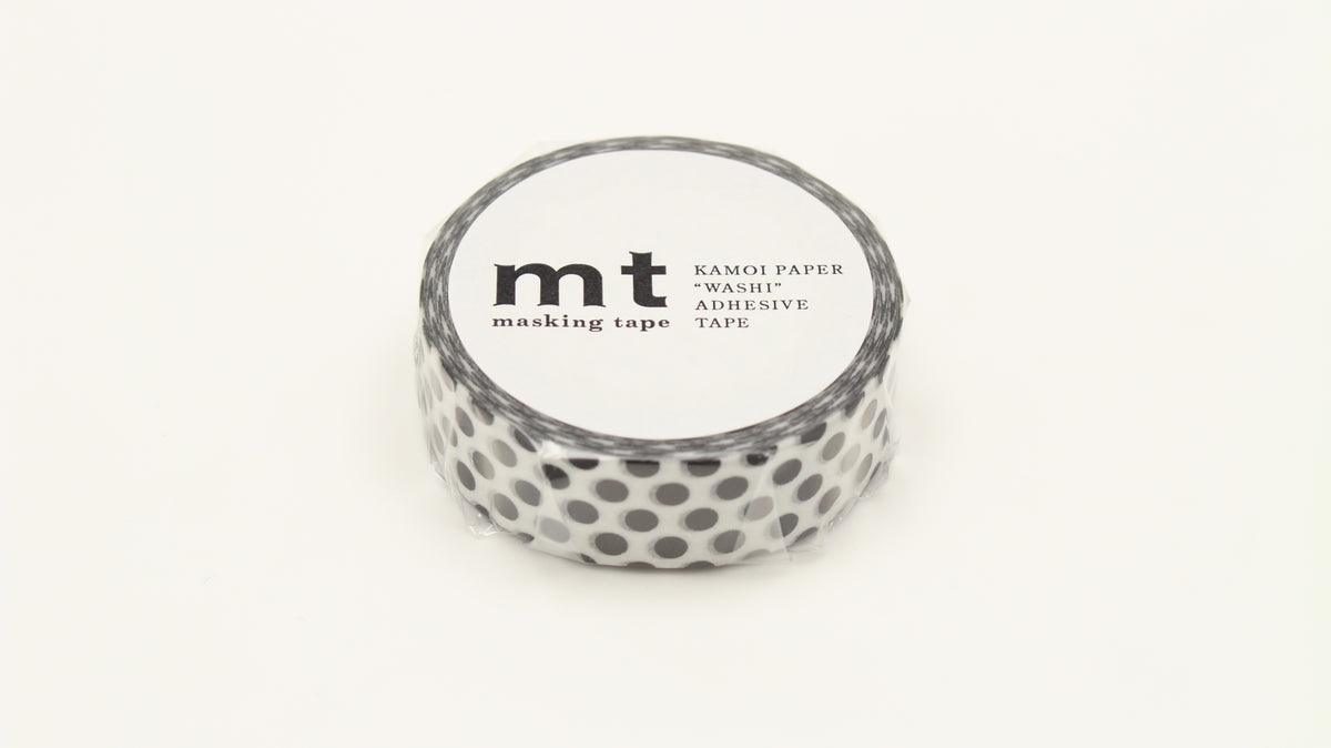 mt Washi Tape - 1P Deco - Dot Black 2 from Penny Black