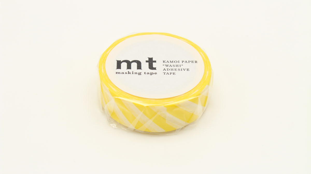 mt Washi Tape - 1P Deco - Stripe Lemon from Penny Black