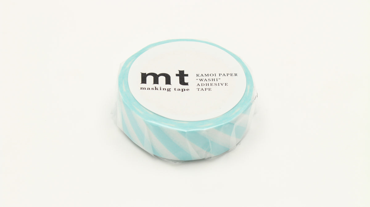 mt Washi Tape - 1P Stripe Mint Blue By Penny Blue