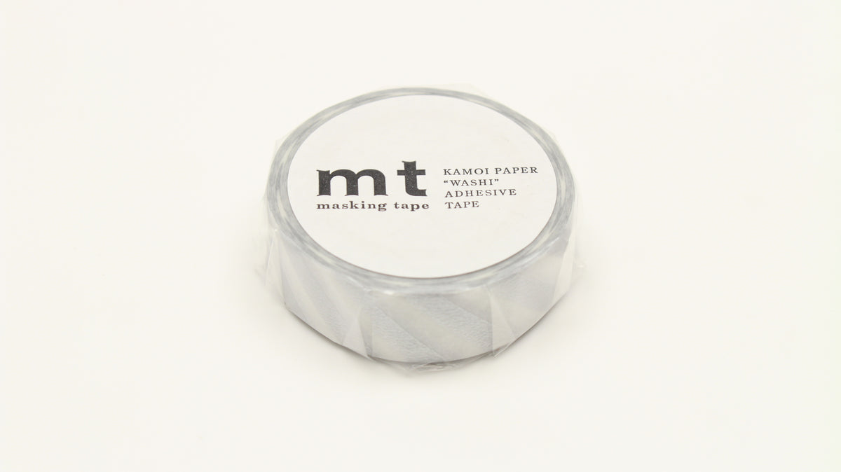 mt Washi Tape - 1P Stripe Silver 2 By Penny Black