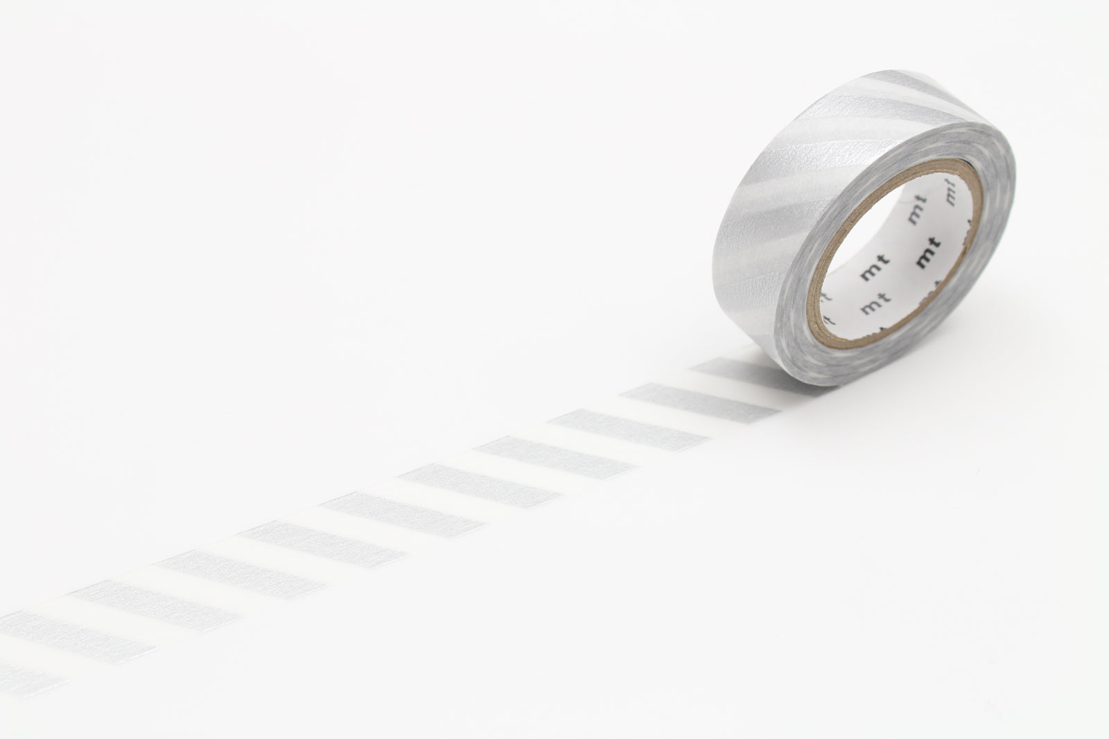 mt Washi Tape - 1P Stripe Silver 2 By Penny Black