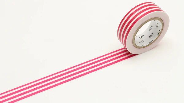mt Washi Tape - 1P Deco - Border Framboise By Penny Black