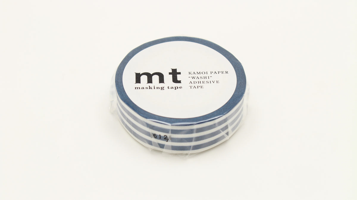 mt Washi Tape - 1P Border Indigo By Penny Black