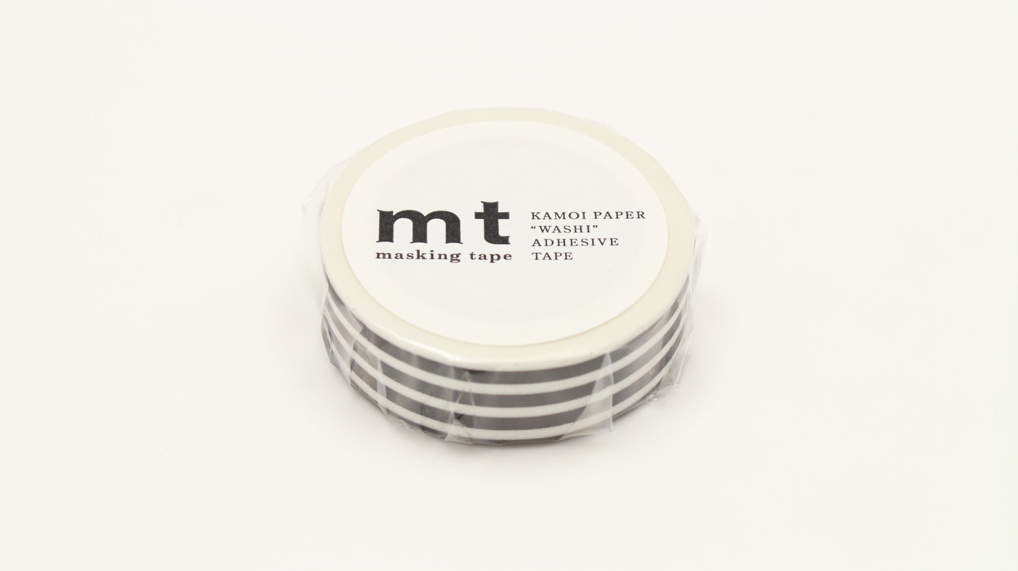 mt Washi Tape - 1P Deco - Border Black from Penny Black