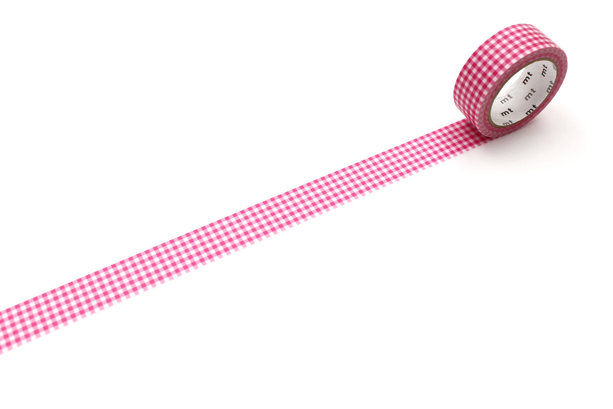 mt Washi Tape - 1P Delicate Checkered Pink by penny black