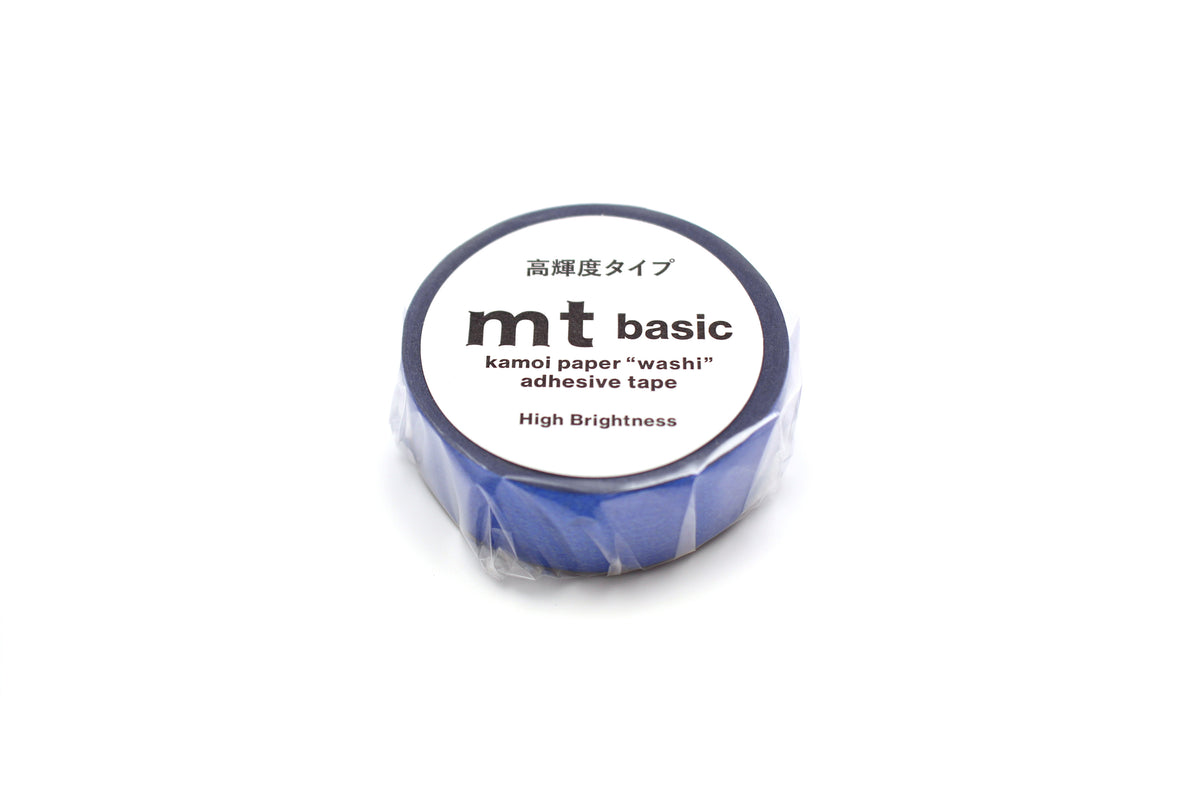 mt Washi Tape - 1P High Brightness Blue by penny black showing packaged