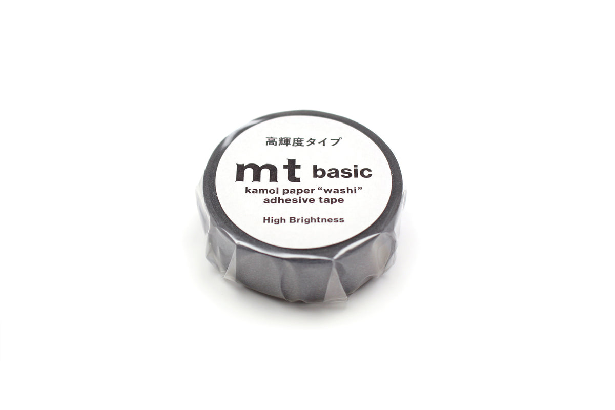 mt Washi Tape - 1P High Brightness Gunmetallic showing packaged